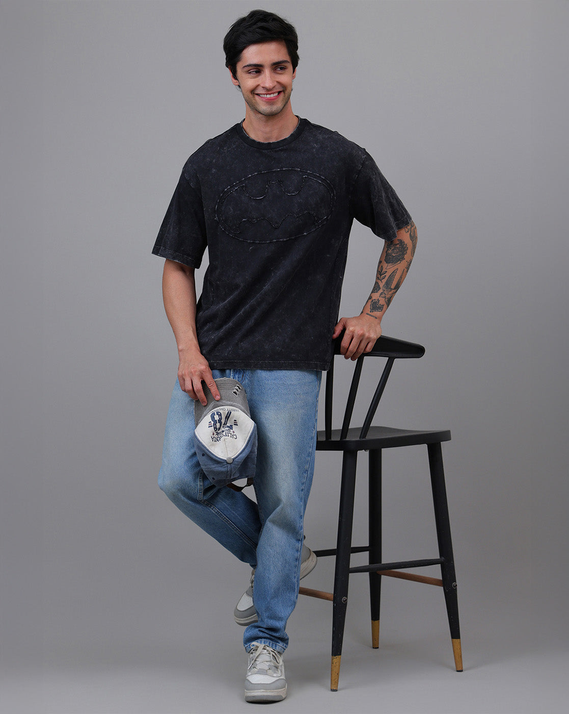 Batman Printed Oversized Tshirt For Men