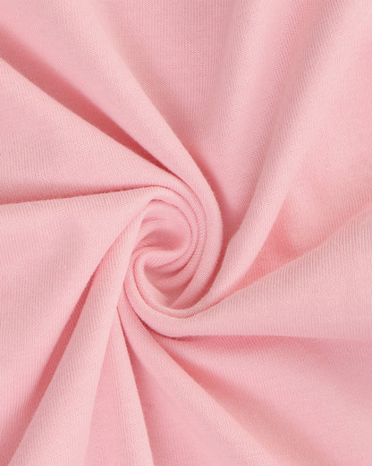 Pink Solid Relaxed Fit T-shirt Women
