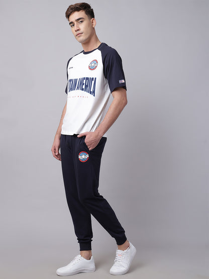 Captain America  T-Shirt & Joggers Co-Ords Set  Men