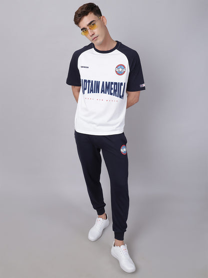Captain America  T-Shirt & Joggers Co-Ords Set  Men