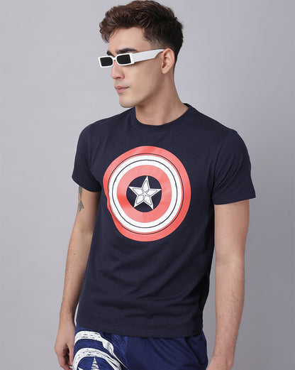 Captain America  Regular Fit Tshirt  Men