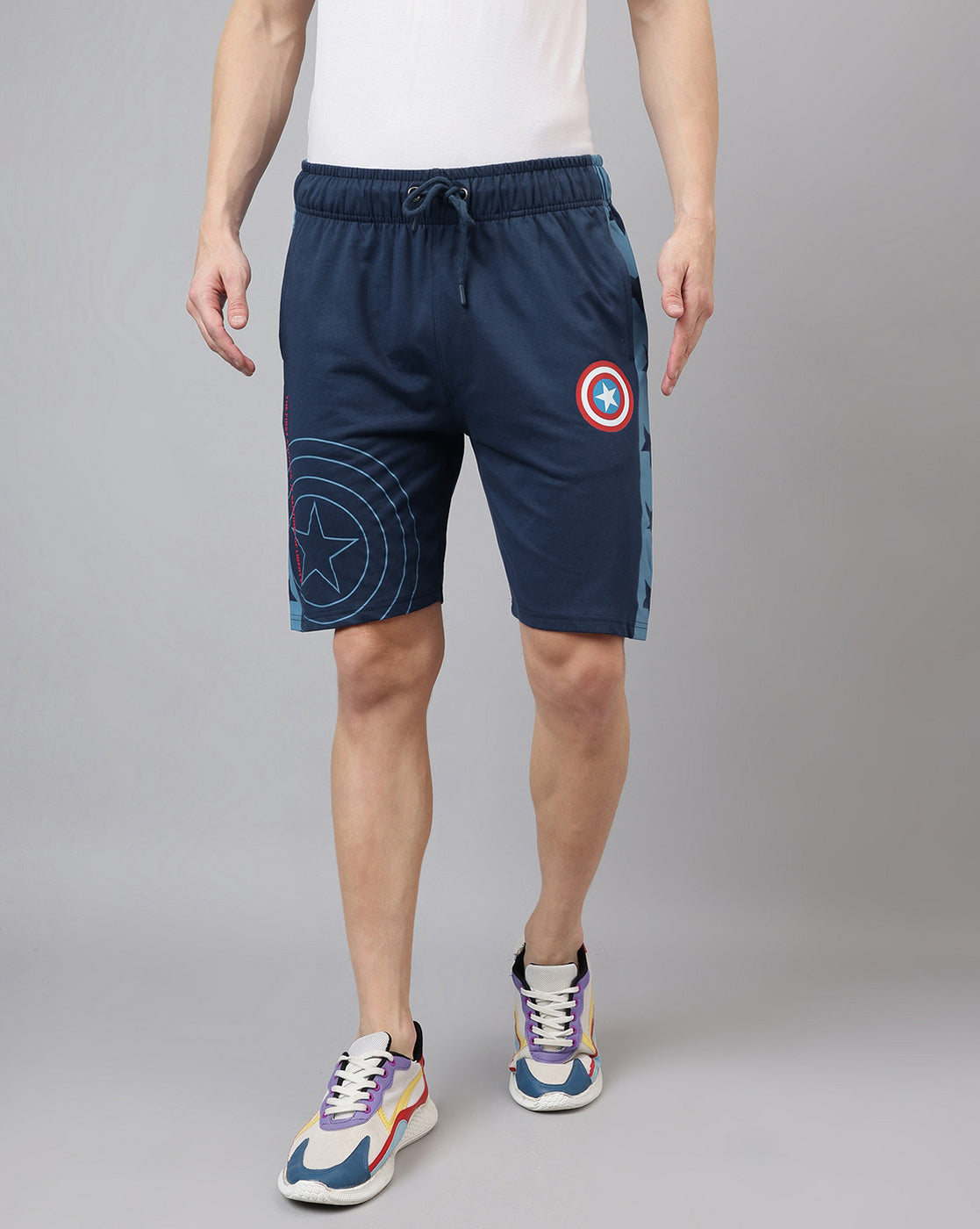 Captain America Regular Fit Shorts Men
