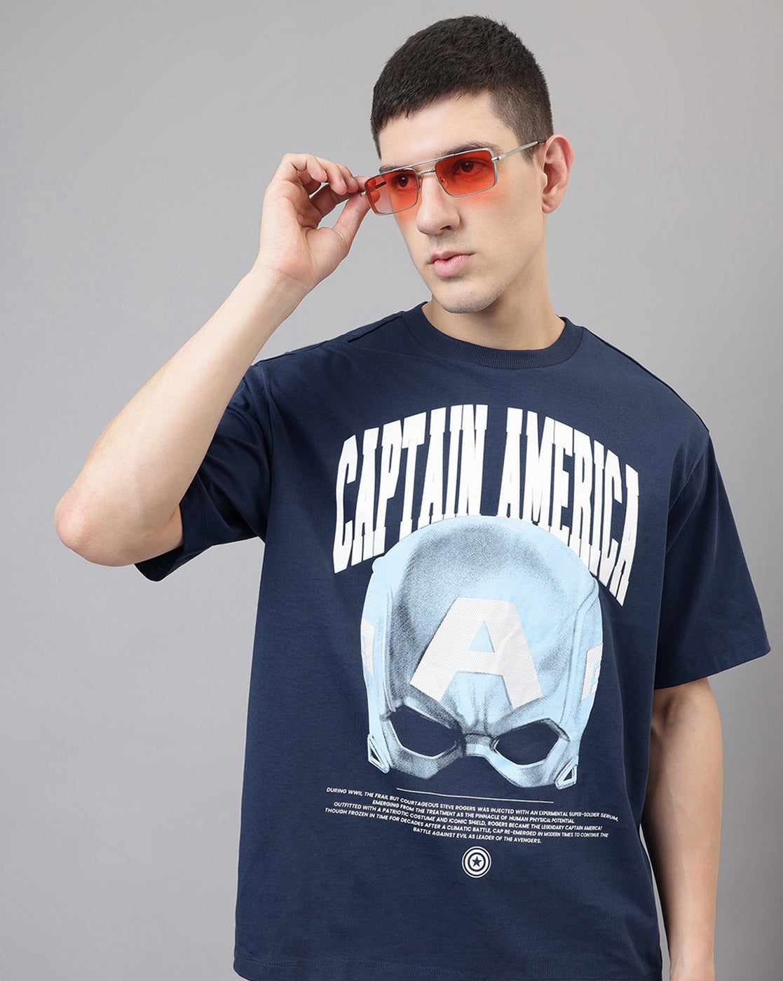 Captain America Oversized Tshirt Men