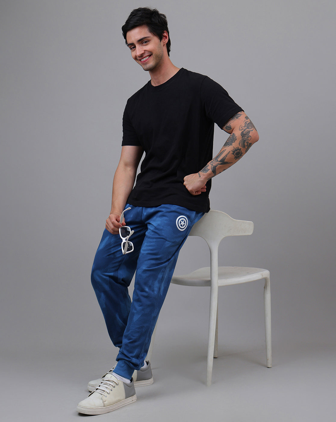 Captain America Printed Regular Fit Jogger For Men