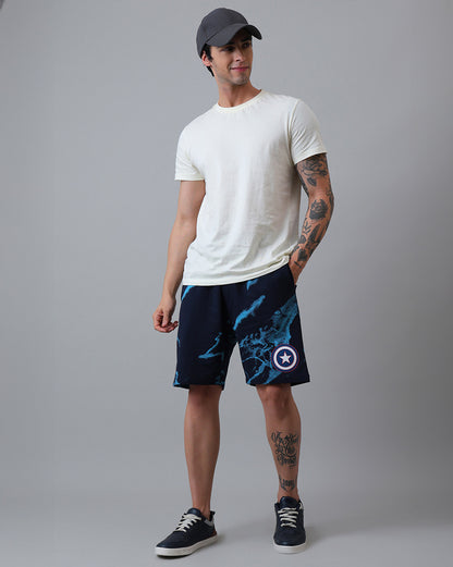 Captain America  Regular Fit Shorts  Men
