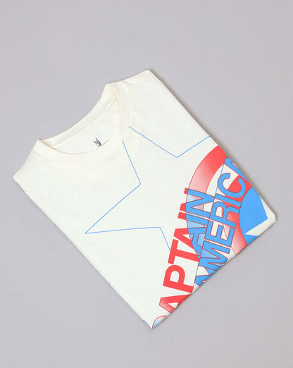 Captain America  Regular Fit Tshirt  Men