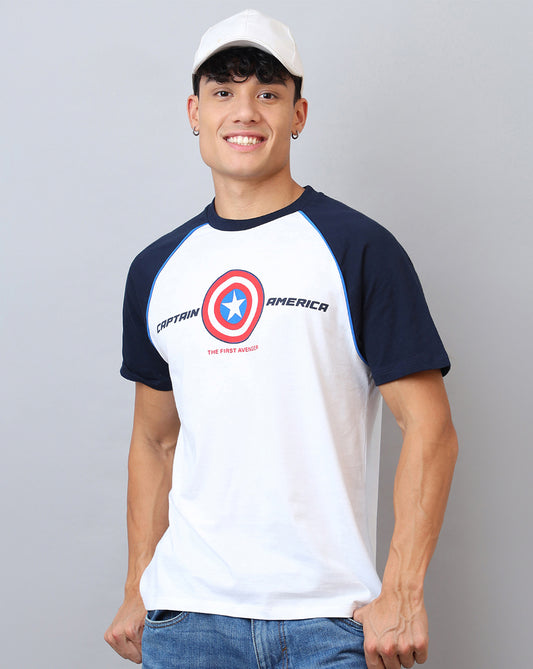 Captain America Printed Regular Fit Tshirt For Men