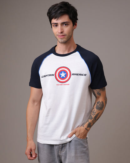Captain America  Regular Fit Tshirt  Men