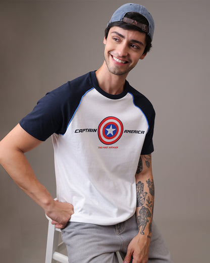 Captain America  Regular Fit Tshirt  Men