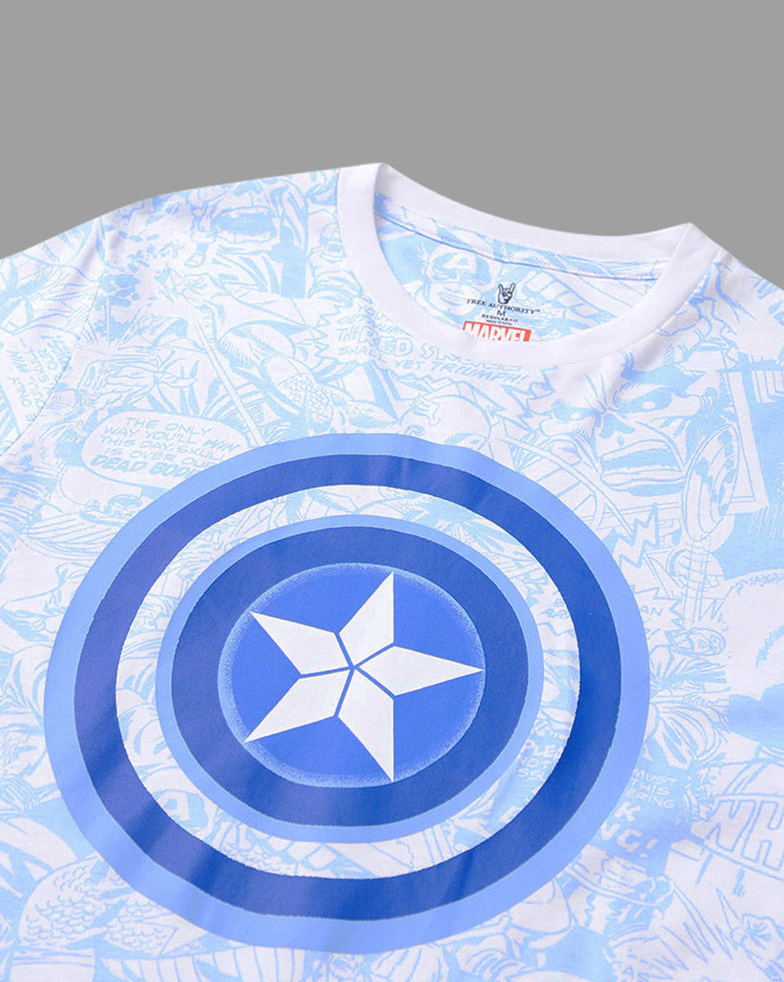 Captain America Printed Regular Fit Tshirt For Men