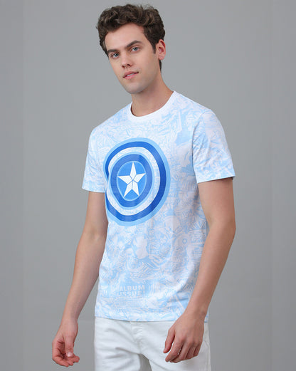 Captain America  Regular Fit Tshirt  Men