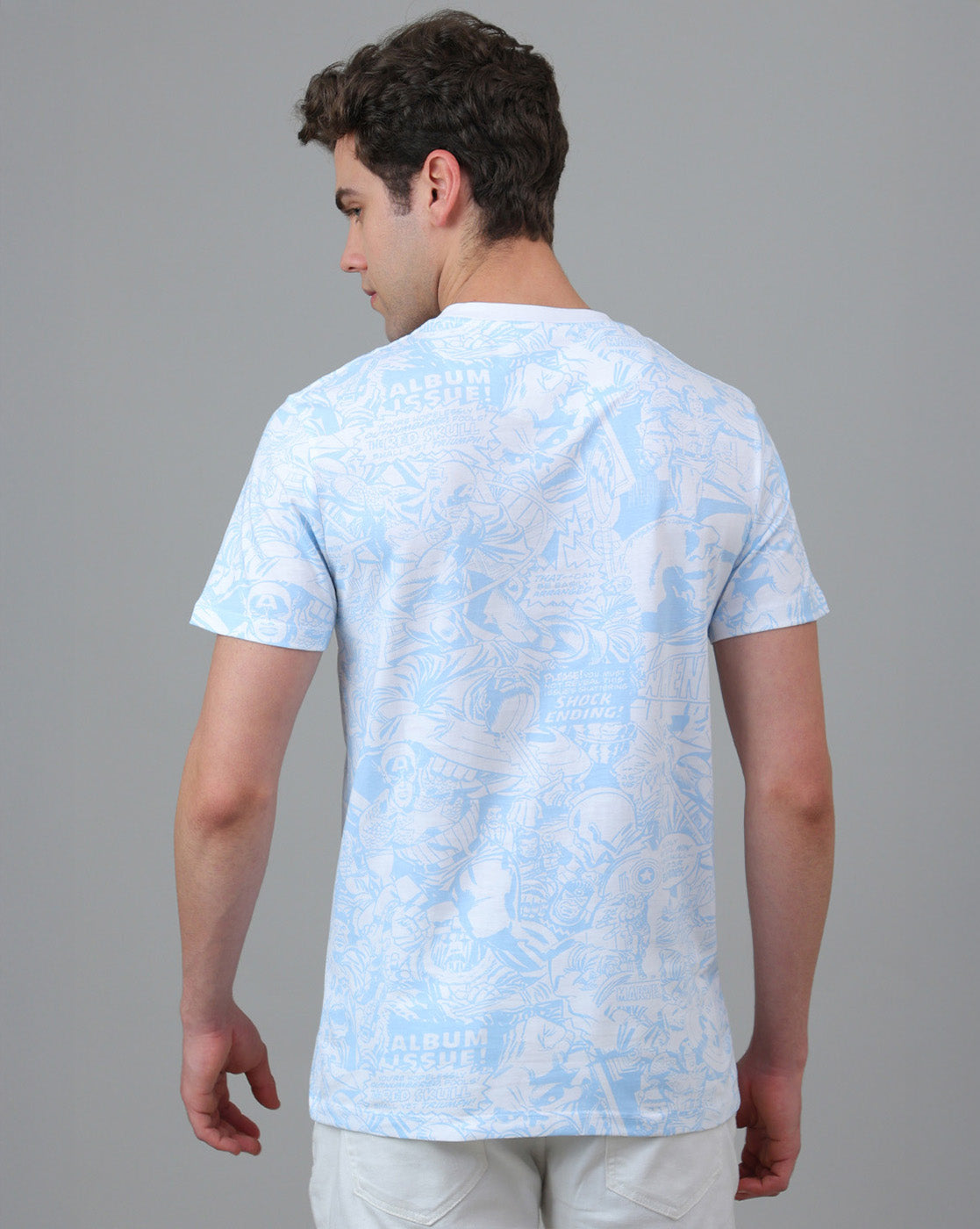 Captain America Printed Regular Fit Tshirt For Men