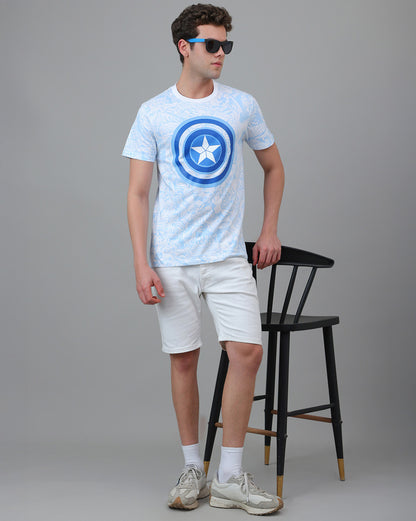 Captain America  Regular Fit Tshirt  Men