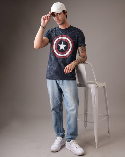 Captain America Regular Fit Tshirt  Men