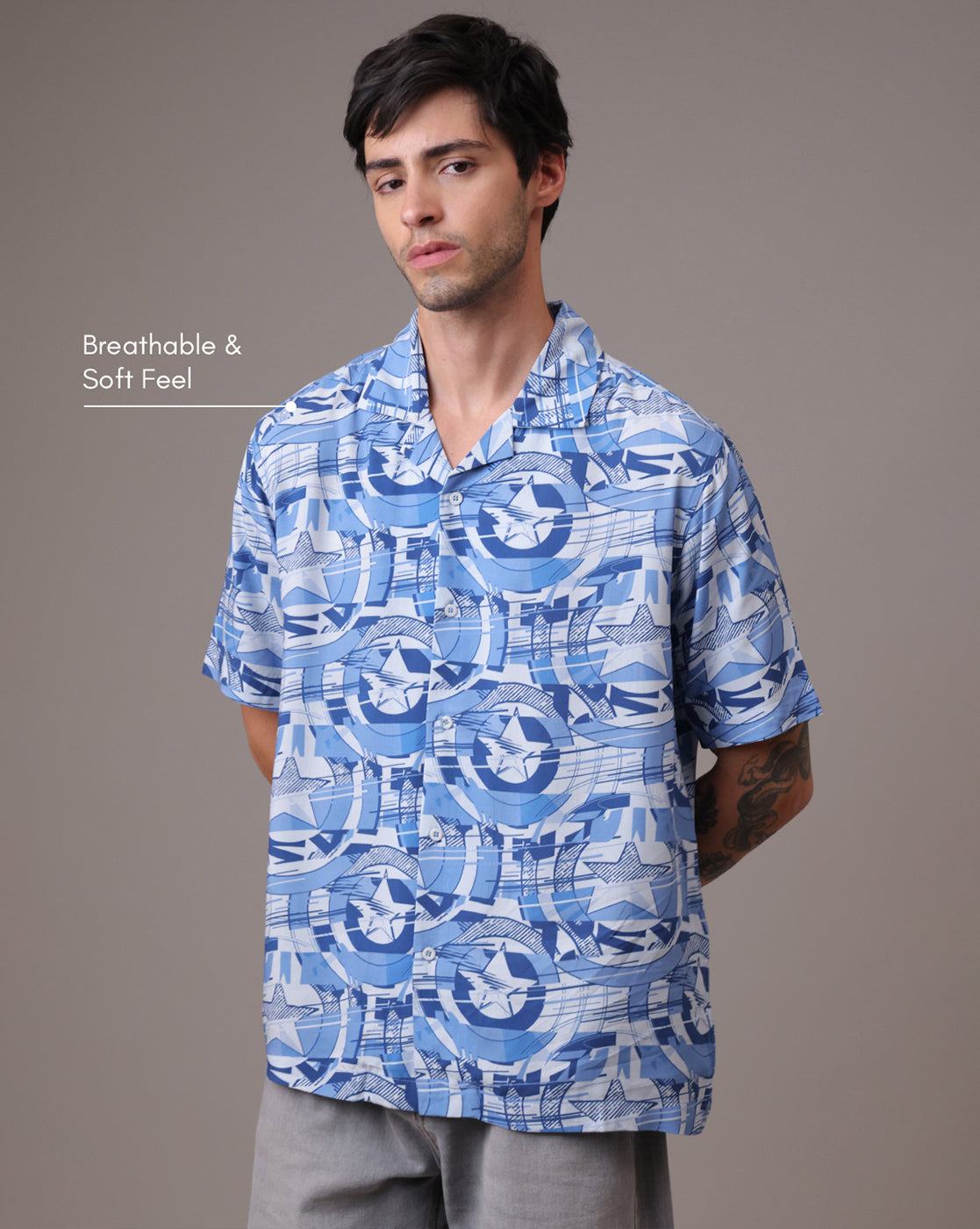Captain America Regular Fit Casual Shirt