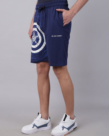 Captain America  Regular Fit Shorts  Men