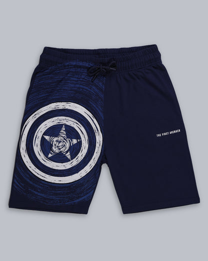Captain America  Regular Fit Shorts  Men