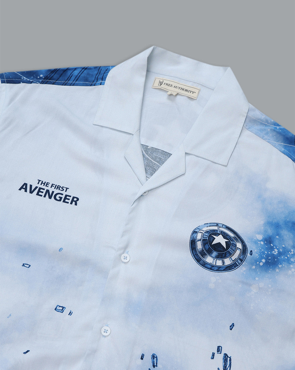 Captain America Relaxed Fit Printed Shirt For Men