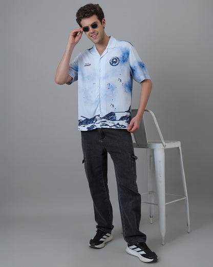 Captain America Relaxed Fit Printed Shirt For Men