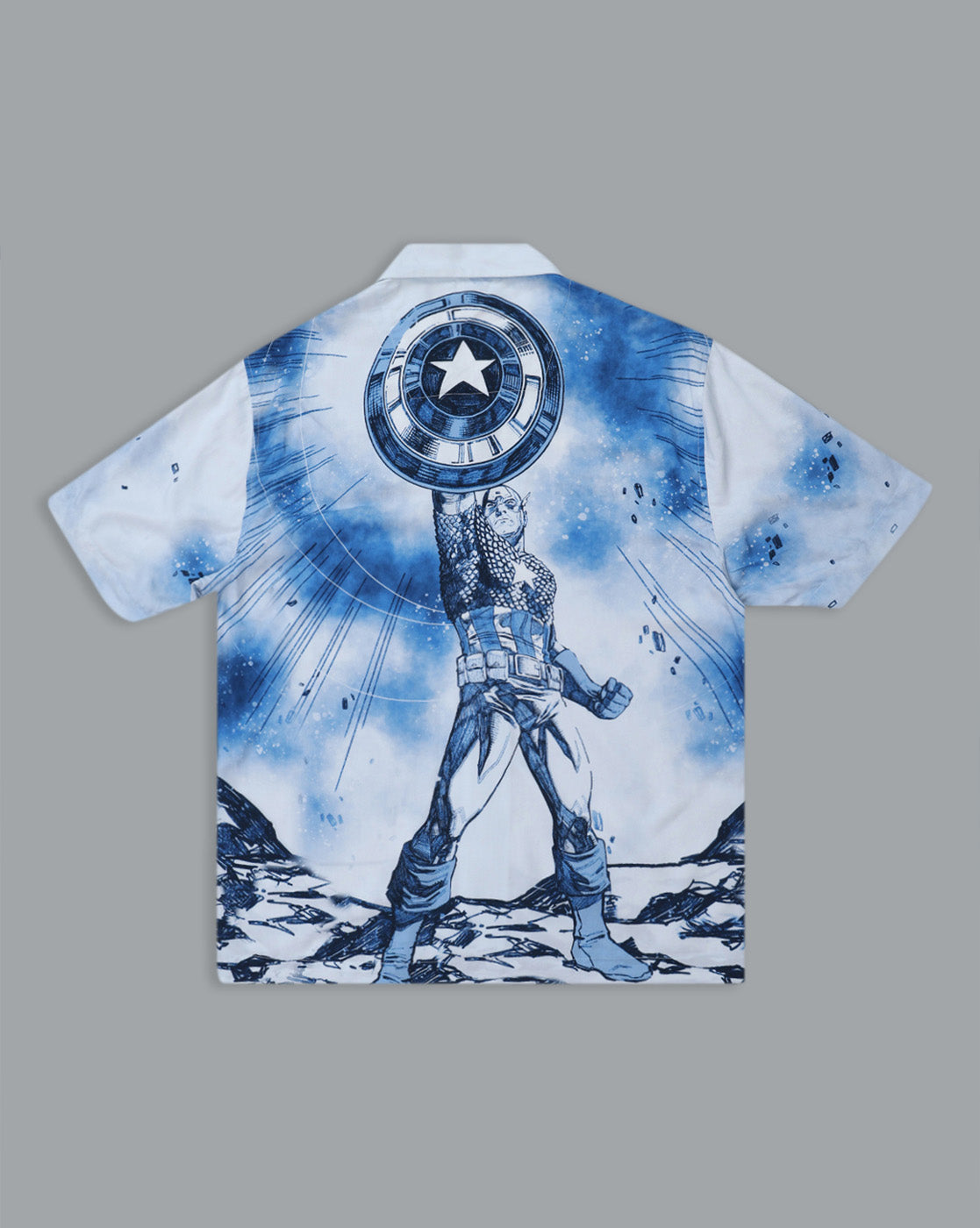 Captain America Relaxed Fit Printed Shirt For Men
