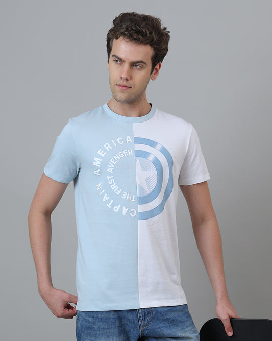 Captain America Printed Regular Fit Tshirt For Men