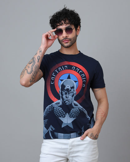 Captain America  Regular Fit Tshirt  Men