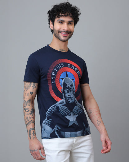 Captain America  Regular Fit Tshirt  Men