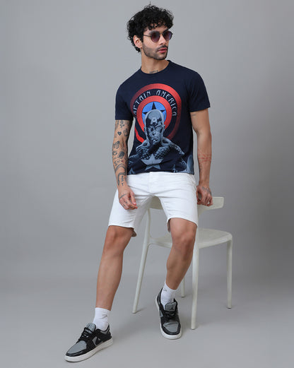 Captain America  Regular Fit Tshirt  Men