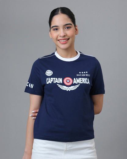 Captain America Regular Fit Tshirt Women