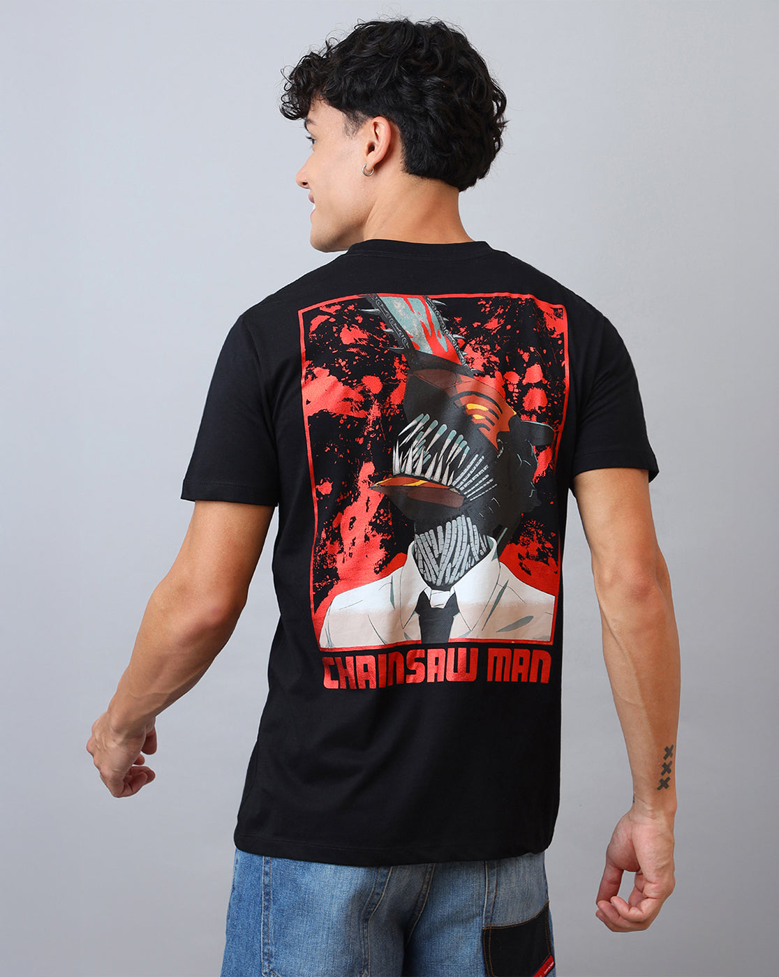 Chainsaw Man Printed Regular Fit Tshirt For Men