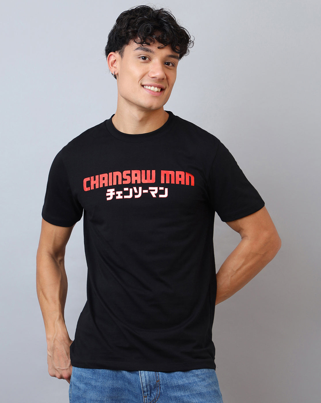 Chainsaw Man Printed Regular Fit Tshirt For Men