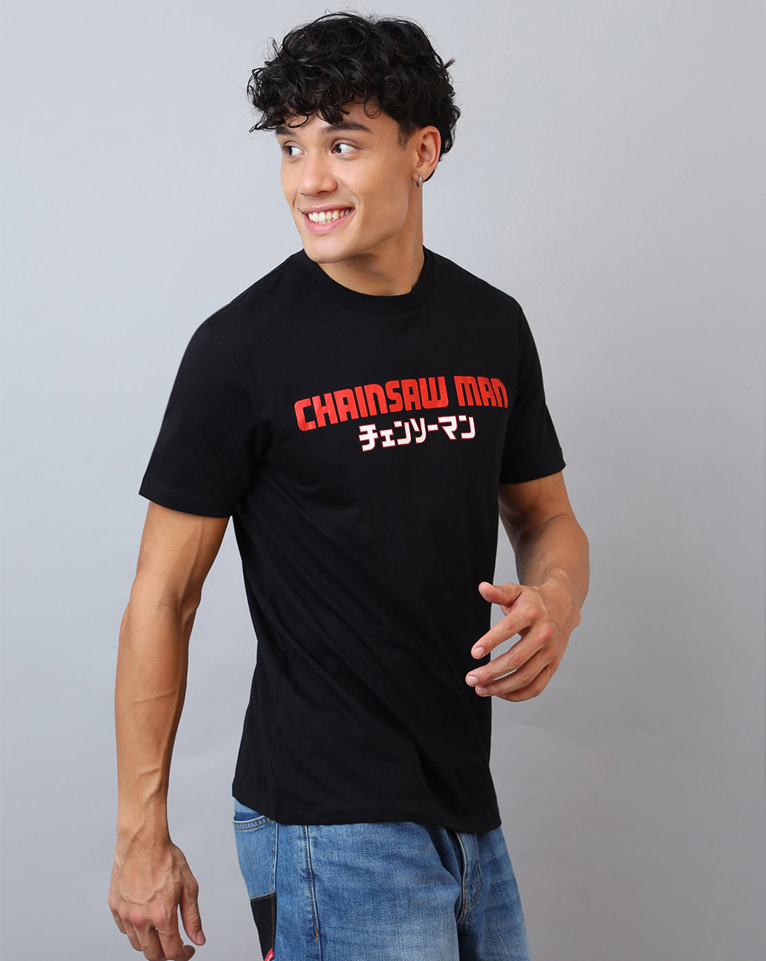 Chainsaw Man Printed Regular Fit Tshirt For Men
