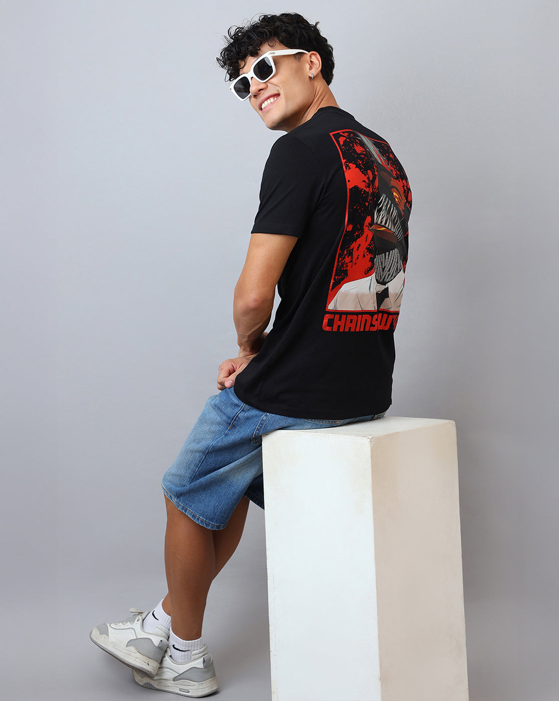 Chainsaw Man Printed Regular Fit Tshirt For Men