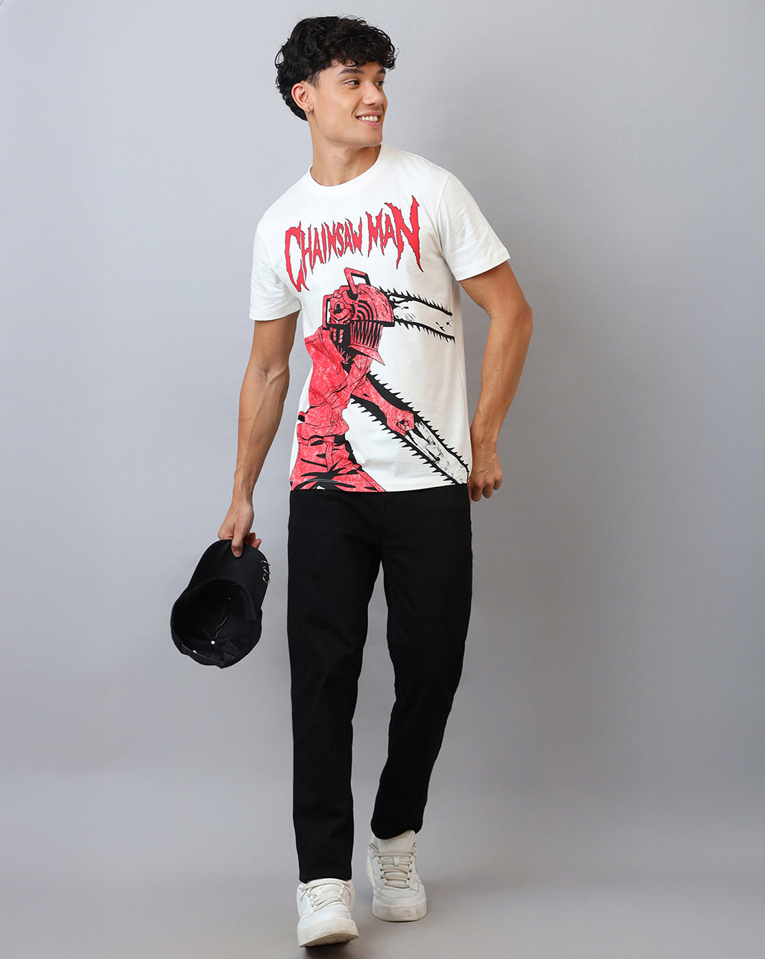 Chainsaw Man Printed Regular Fit Tshirt For Men