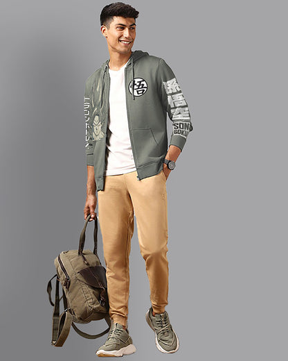 Dragon Ball Z Regular Fit Hoodie Jacket Men
