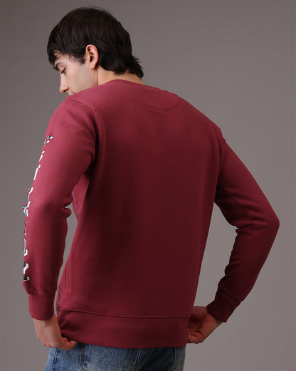 Dragon Ball Z Red Regular Fit Sweatshirt Men