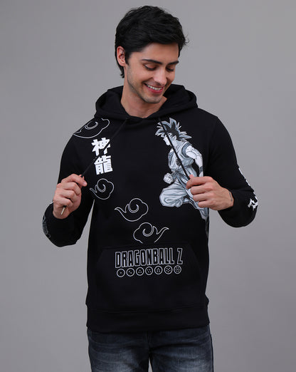 Dragon Ball Z: Goku Anime  Regular Black & Grey Hoodie  Men
