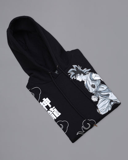Dragon Ball Z: Goku Anime  Regular Black & Grey Hoodie  Men