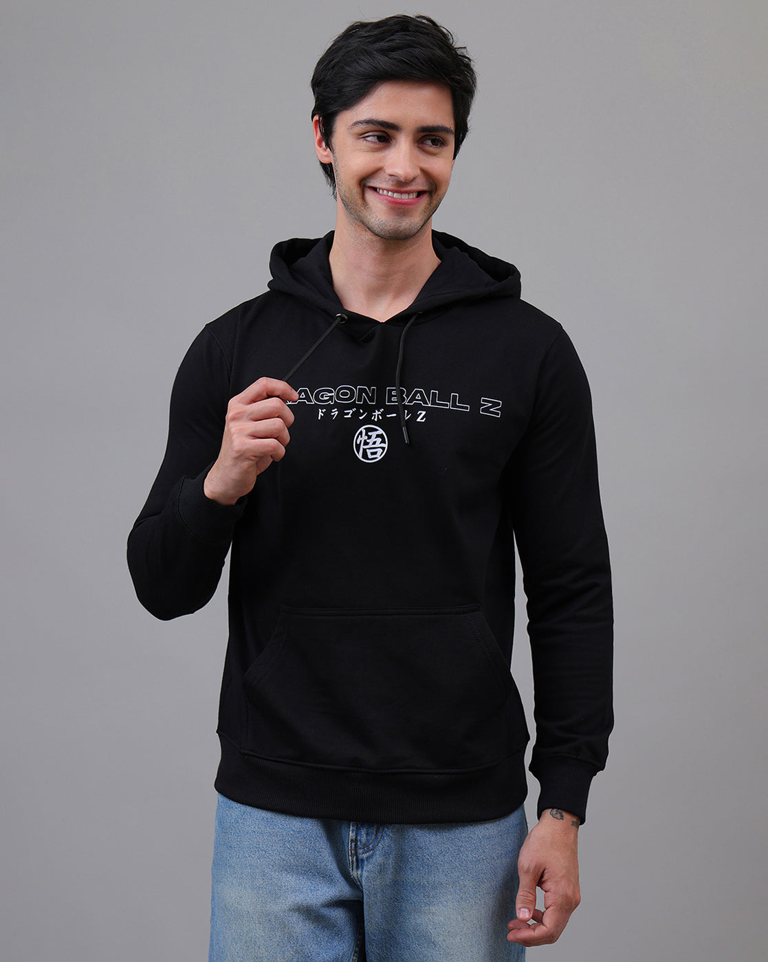Dragon Ball Z Printed Regular Fit Hoodie For Men
