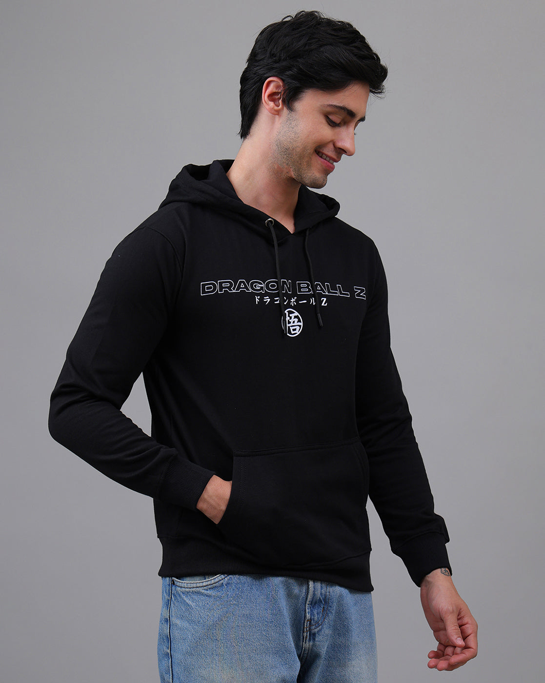 Dragon Ball Z Printed Regular Fit Hoodie For Men