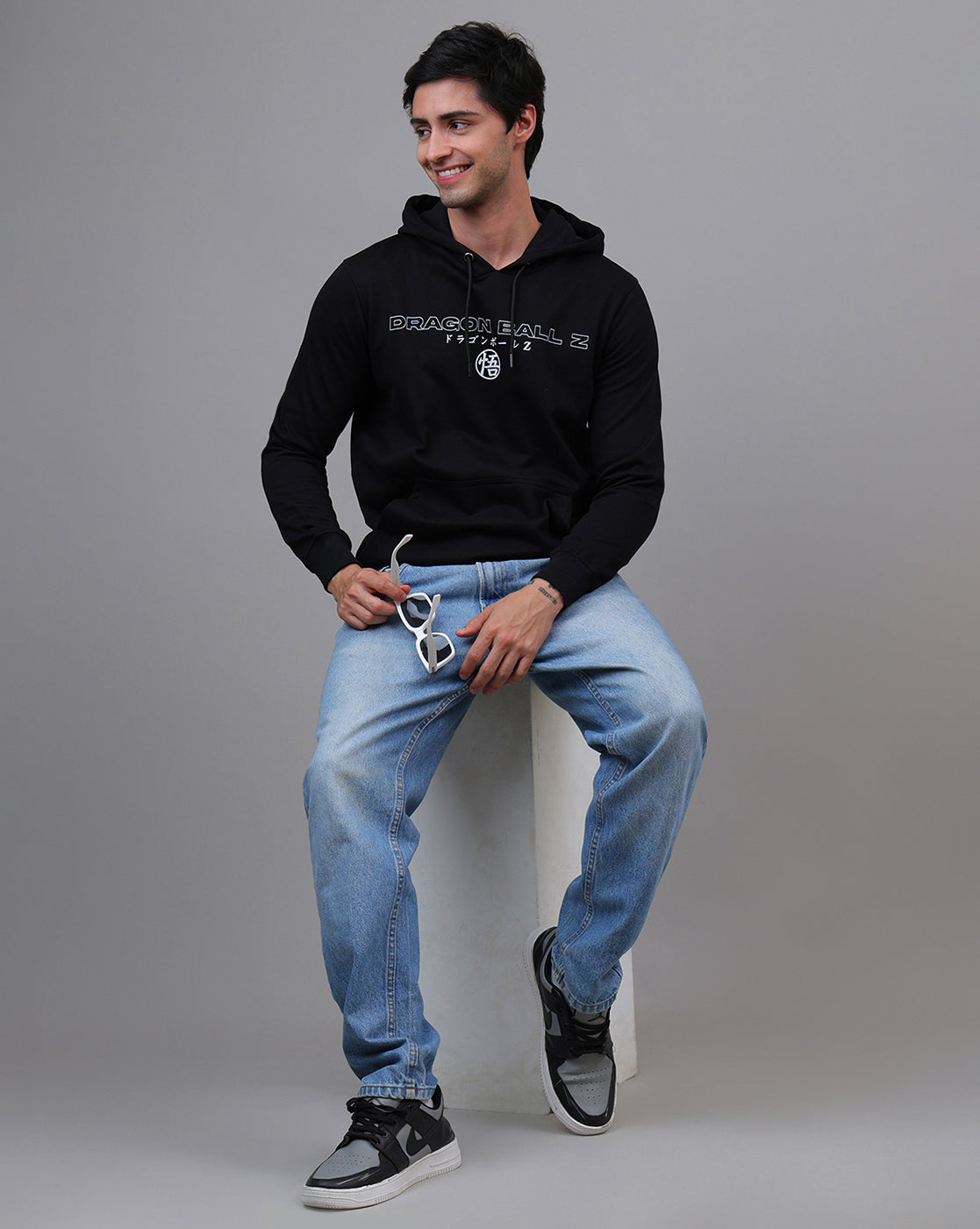 Dragon Ball Z Printed Regular Fit Hoodie For Men