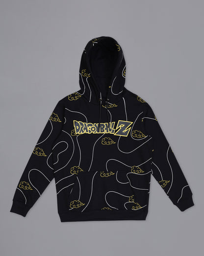 Dragon Ball Z Anime  Regular Fit Black Hoodie  Men