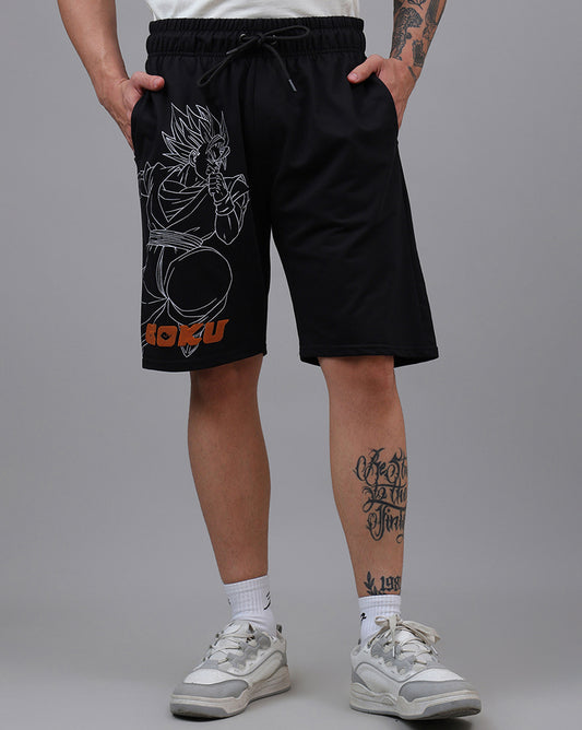 Dragon Ball Z Printed Regular Fit Shorts For Men
