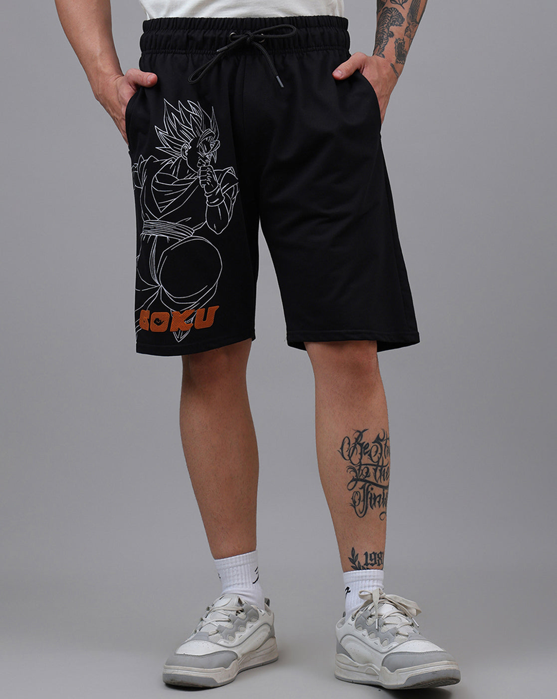 Dragon Ball Z Printed Regular Fit Shorts For Men