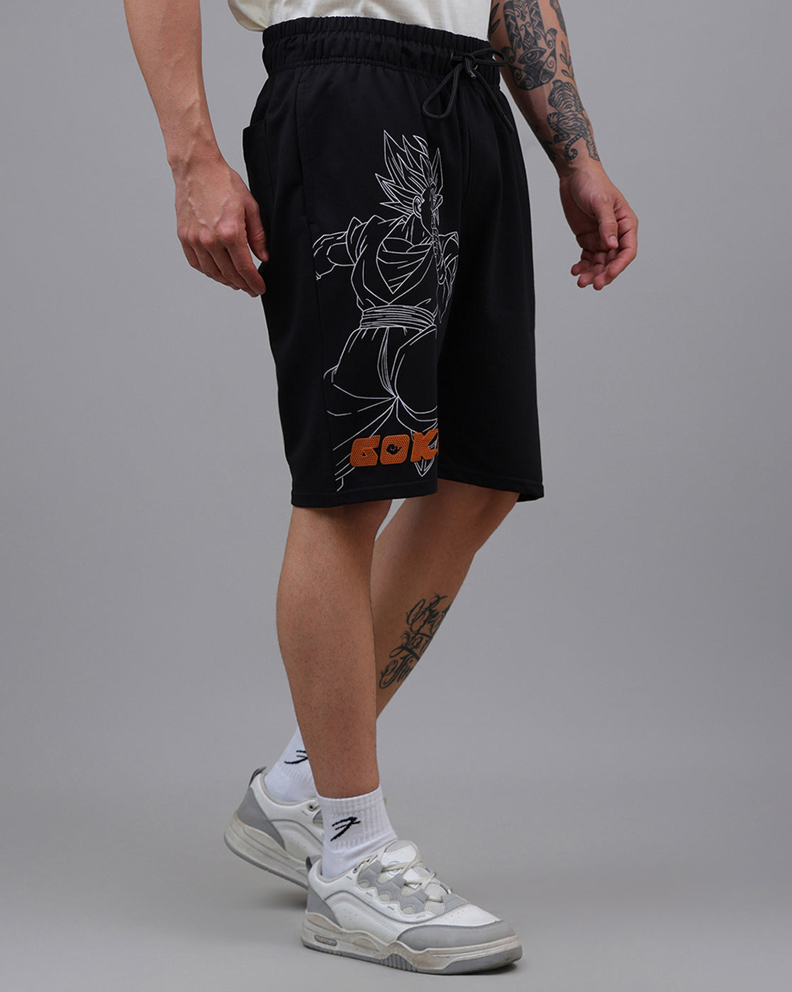 Dragon Ball Z Printed Regular Fit Shorts For Men