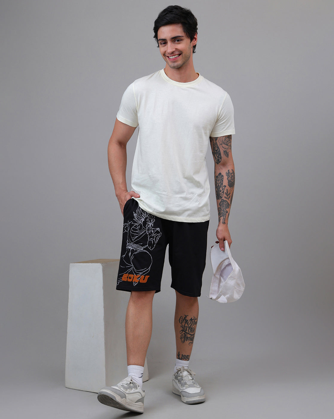 Dragon Ball Z Printed Regular Fit Shorts For Men
