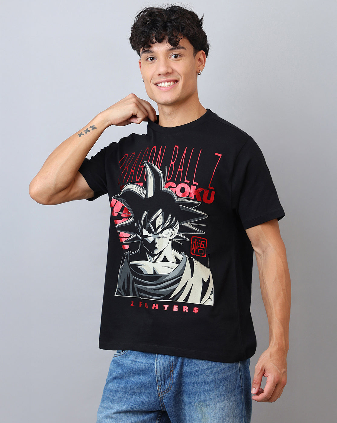 GOKU Printed Oversized Tshirt For Men