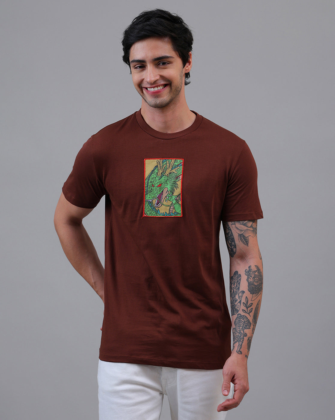 Dragon Ball Z Printed Regular Fit Tshirt For Men