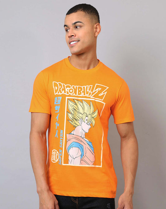 Dragon Ball Z Printed Regular Fit Tshirt For Men