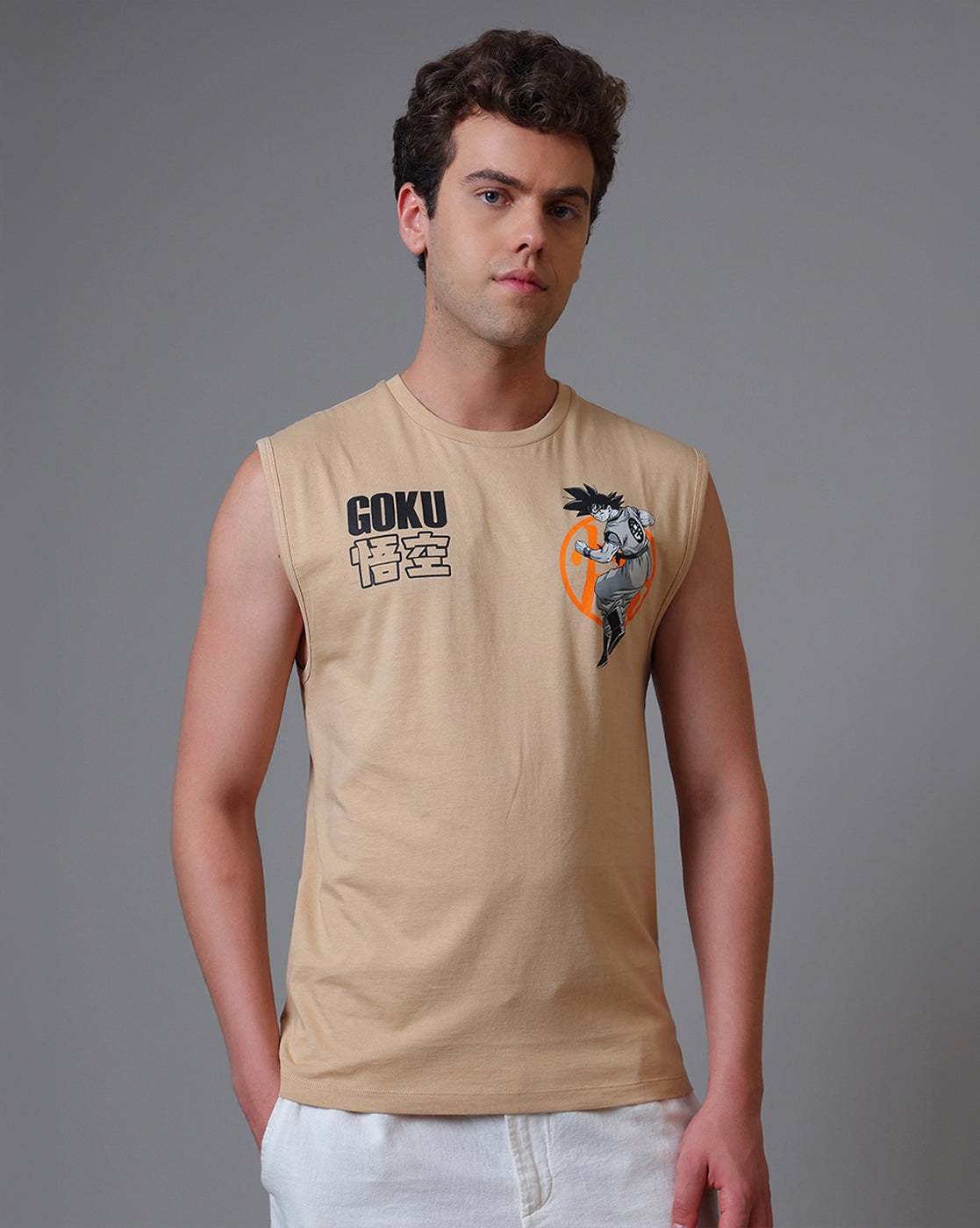 Dragon Ball Z Regular Fit Muscle Tee Men